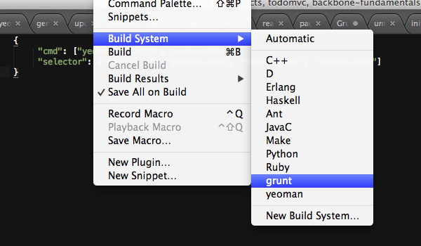 Build Systems — documentação Aprendendo Sublime Text
