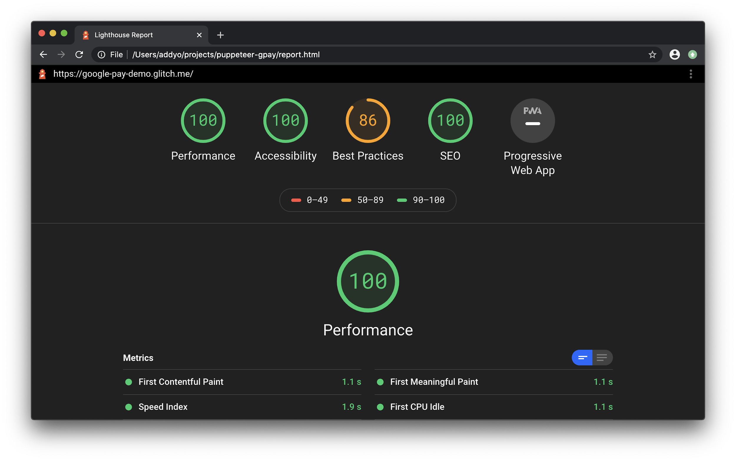 GitHub - addyosmani/puppeteer-webperf: Automating Web Performance testing  with Puppeteer 🎪