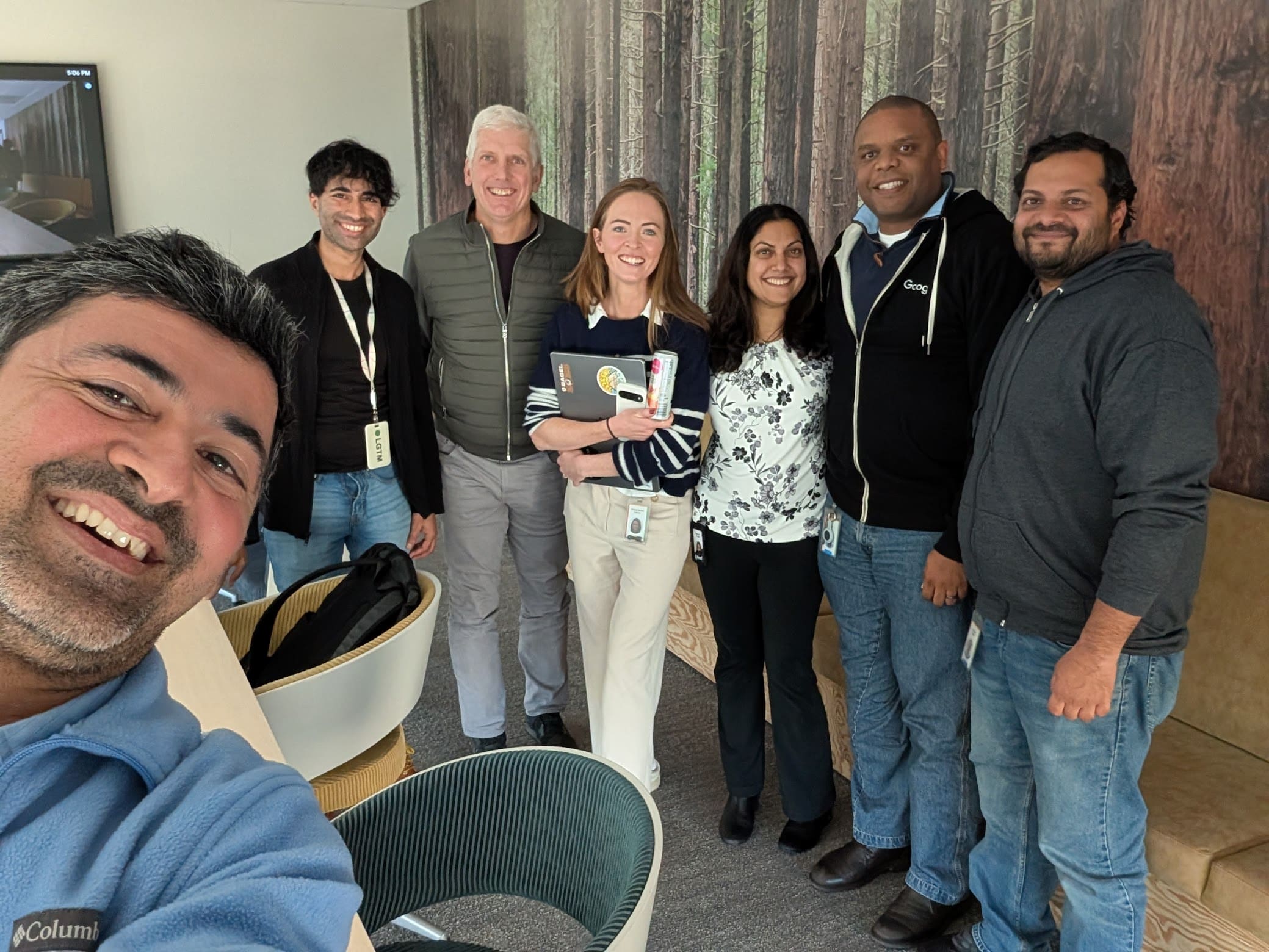 Addy with Rick Osterloh, SVP of Platforms and Devices.