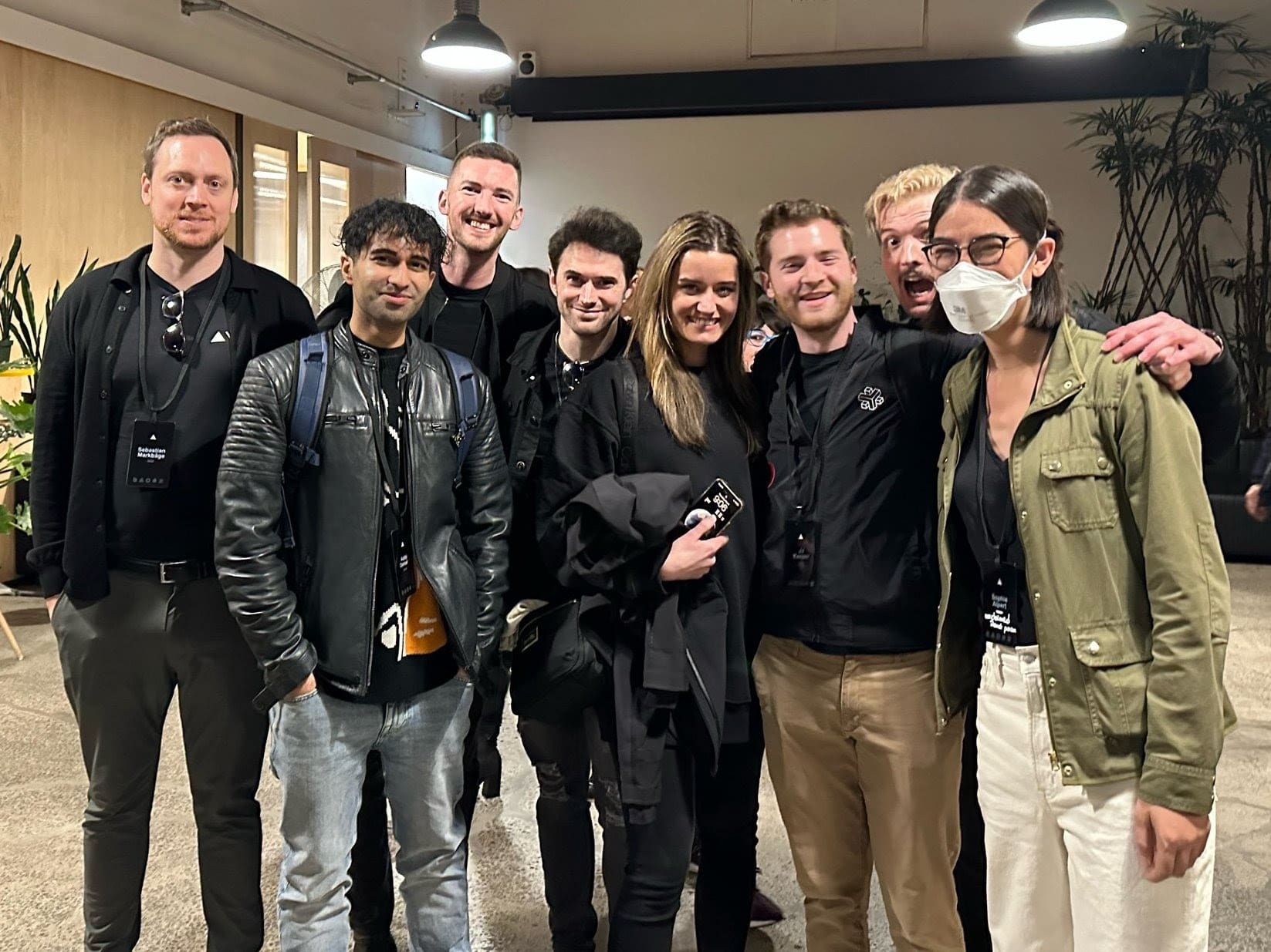 Addy at a React community event hosted by Vercel in 2023.