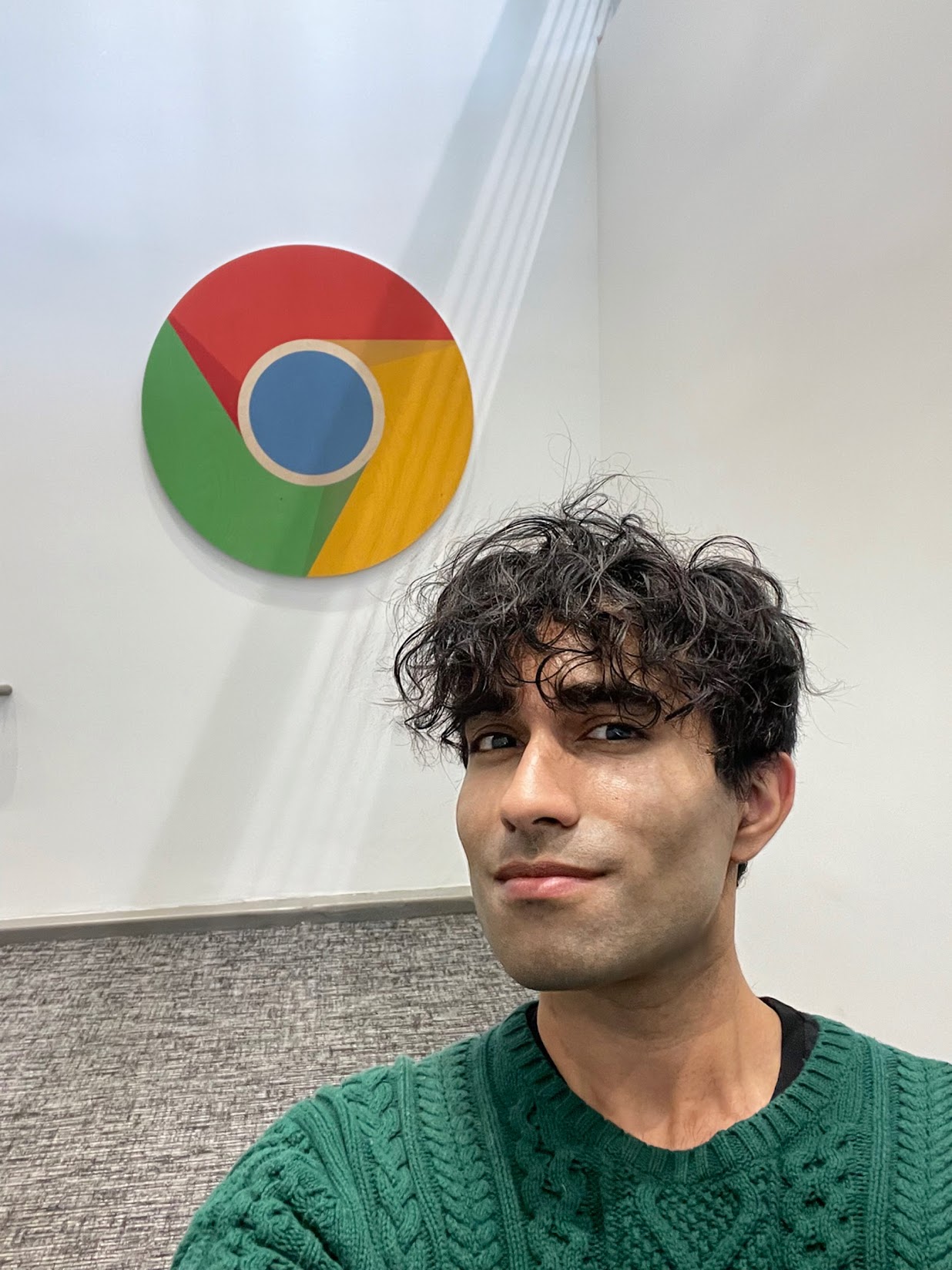Photo of Addy Osmani - Google Chrome logo