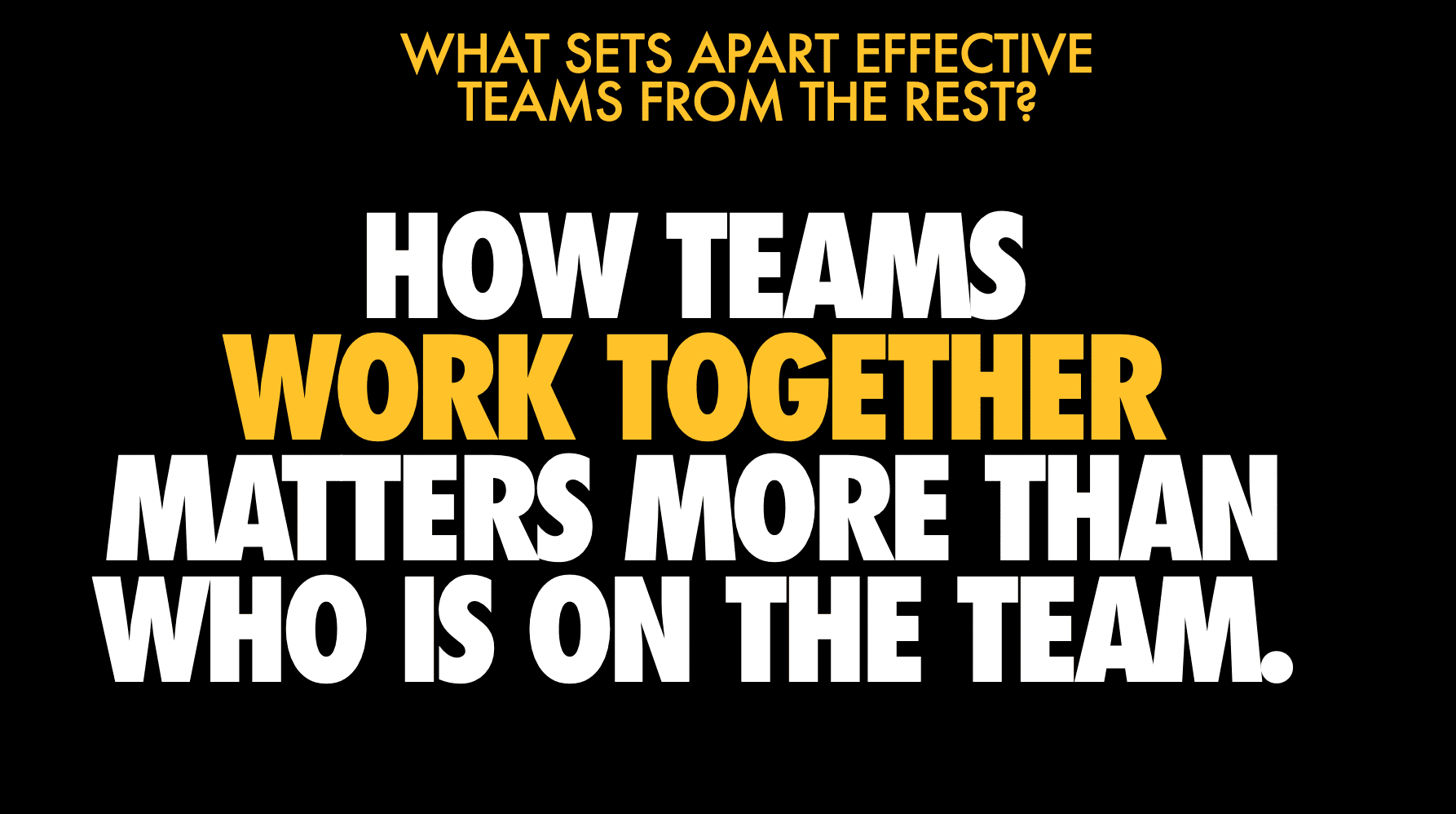 team effectiveness