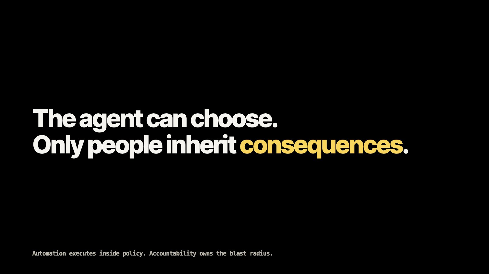 Only people inherit consequences.