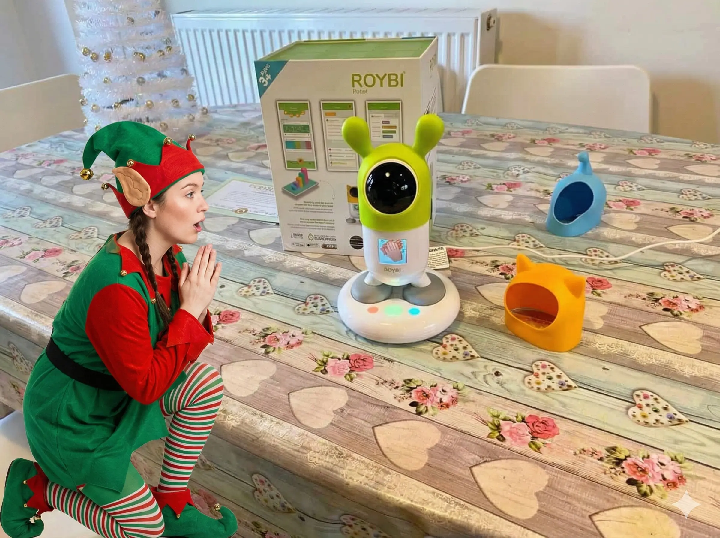 Elf bringing holiday joy