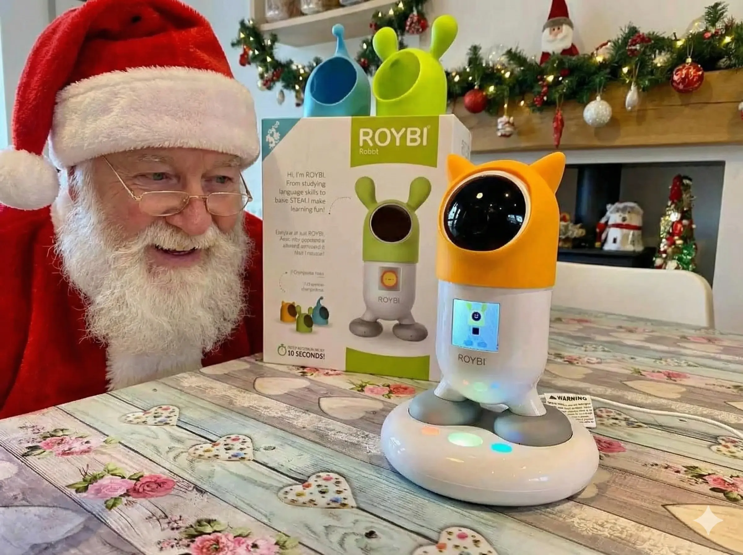 Santa spreading Christmas magic